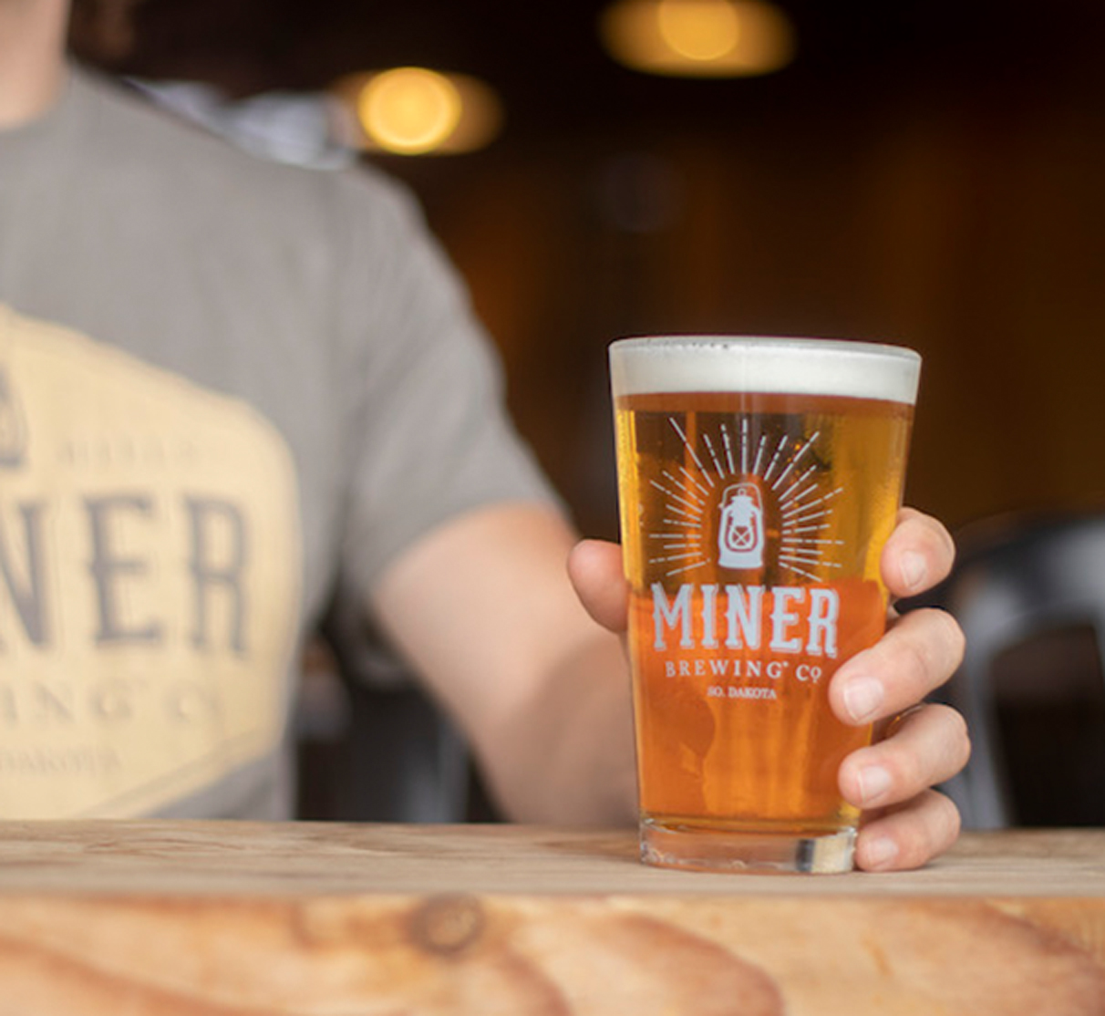 MBC_Pint-Glass Miner Brewing Co. Pint Glass