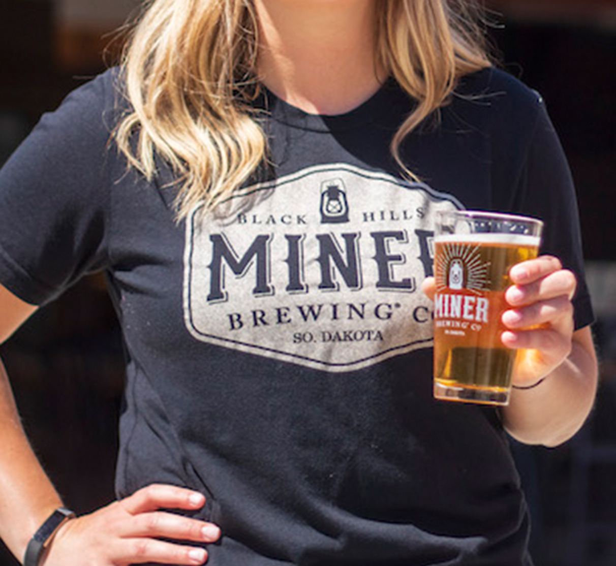 MBC_Tshirt-Black Miner Brewing Co. Logo T-Shirt Black