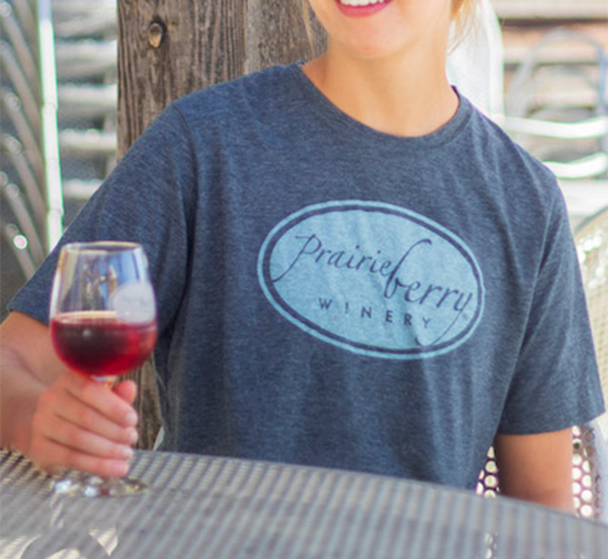 PB_Logo-TShirt-Blue Prairie Berry Logo T-Shirt Blue