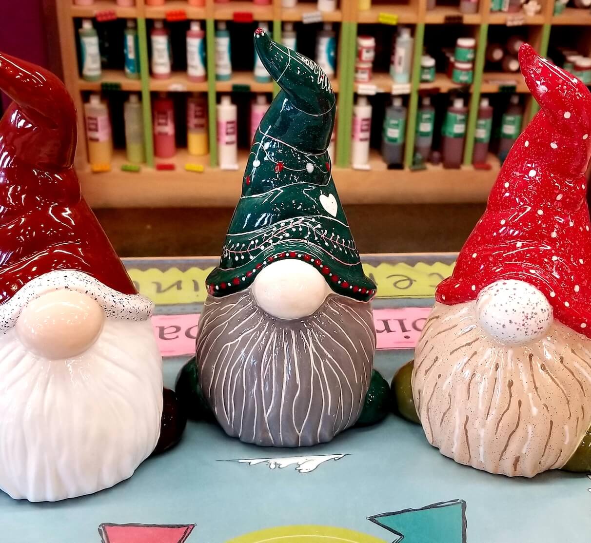December Sip N Paint Gnomes