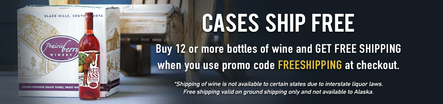 Buy 12 or more bottles of wine and GET FREE SHIPPING when you use promo code FREESHIPPING at the checkout. Shipping of wine is not available to certain states due to interstate liquor laws. Free Shipping offer is valid on ground shipping only and is not available in Alaska.